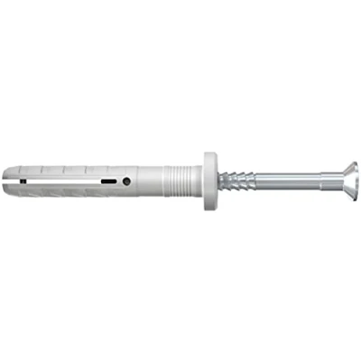 Image de fischer Cheville à Frapper N 6 x 40/10 F avec collerette épaisse et Clou tête fraisée/Boîte de 100 Gris 513840