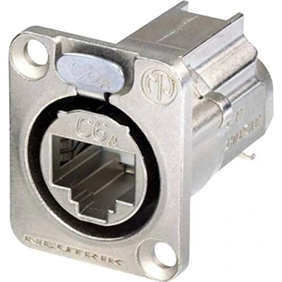 Image de Neutrik Connecteur de données RJ45 etherCON série D NE8FDX Y6 femelle, pôle droit : 8P8C Nick, nickel