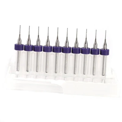 Image de 10Pcs 0.5mm Micro Foret Spiral en Carbure pour Carte de Circuit Imprimé PCB Precision Accessoires Perceuse(0.5mm)