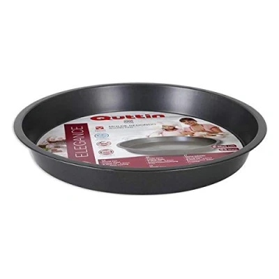 Image de QUTTIN Plateau Rond avec Aile, 28 x 5 cm/0,5 mm, Aluminium, Multicolore, Taille Unique