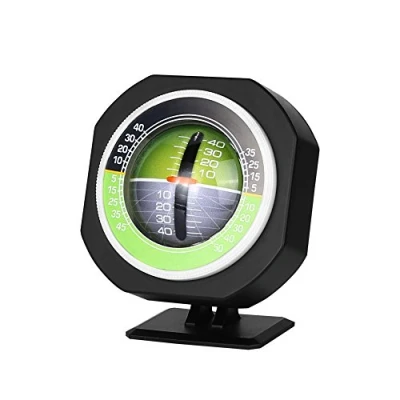 Image de Tbest inclinometre 4x4, Inclinomètre De Voiture, en Plein Air Auto Mini Compact Boussole Lumineux LED Voiture Angle Pente Mètre Balancer Mesure Équipement
