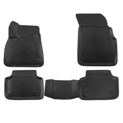 Image de OMAC 3D Tapis de Sol Compatible avec Audi Q7 Q8 15 24 Caoutchouc TPE Noir