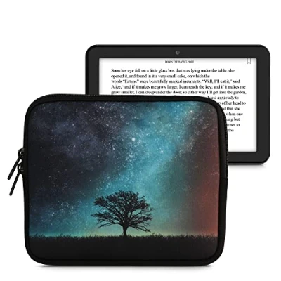 Image de kwmobile Housse de Protection pour Liseuse Étui E Reader en Néoprène Bleu Gris Noir