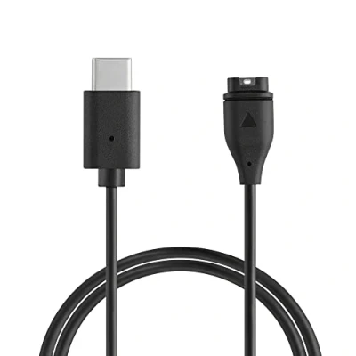 Image de kwmobile Câble USB Compatible avec Garmin Instinct 2 Solar/Instinct Rechange Chargeur Fitness Tracker Montre connectée Noir