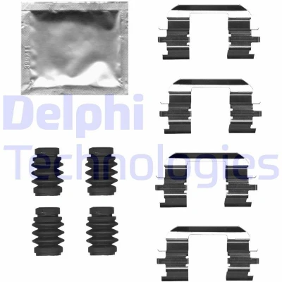 Image de DELPHI LX0686 Kit d&#039;accessoires, plaquette de frein à disque FORD: KA+ 3/5 portes