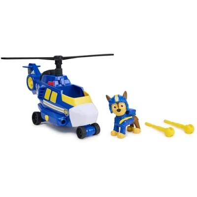 Image de Paw Patrol Pat Patrouille Véhicule Figurine Chase Air Rescue Voiture À Collectionner 2 Projectiles Jouet Enfant 3 Ans et +