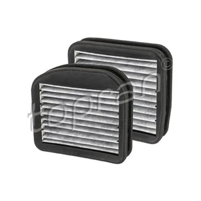 Image de TOPRAN 400 209 Filtre d&#039;habitacle à charbon actif, Cartouche filtrante, avec action absorbant les odeurs 199, 211 asymétrique