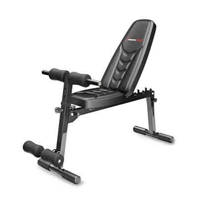 Image de SPORTSTECH Banc De Musculation Pliable Multiposition BRT500 Fitness, Et Renforcement Musculaire Design Antidérapant L.150 x l.65,5 H.116,3 cm Poids Max Utilisateur 110 kg