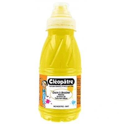 Image de CLEOPATRE Encre à Dessiner Jaune Doré au format de 500 ml