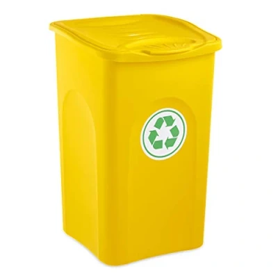 Image de Stefanplast Begreen Poubelle Jaune 50 L