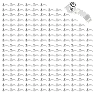 Image de UILYNIU 200 Pièces 10mm Clips Bande Lumineuse, Clip de Fixation Attache Ruban Led, Support Lumière pour LED (Transparent)