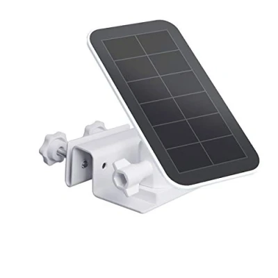Image de Support de gouttière HOLACA compatible avec le Panneau solaire pour Arlo solaire, Reolink Argus Pro, 2, Pro 3, GO et Light., blanc