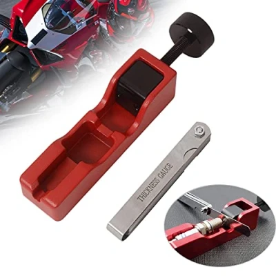 Image de Oldbones Jauge d&#039;espace pour bougie d&#039;allumage, outil universel compatible avec la plupart des bougies d&#039;allumage de 10 mm, 12 14 16 mm ((rouge)