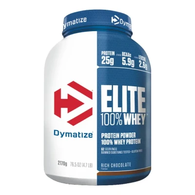 Image de Dymatize Elite 100% Whey Rich Chocolate 2170g Low Sugar Protein + BCAAs
