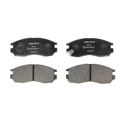 Image de DELPHI LP803 Jeu de plaquettes frein avec indicateur d&#039;usure sans tôle anti bruit accessoires MITSUBISHI: Space Wagon II, COLT 4, GALANT 4