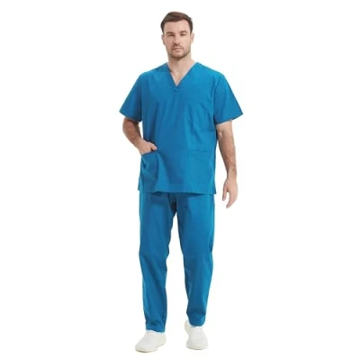 Image de Misemiya Ensemble Uniformes Unisexe Blouse Uniforme Médical avec Haut et Pantalon Ref.6801 6802 Small, Turquoise 68