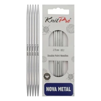 Image de KnitPro KP10104 Aiguilles Double Pointes Bois Argent 15 cm x 2,75 mm