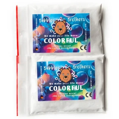 Image de Bubble Brothers Poudre Magique 2x5 litres de Solution à Bulles Savon géant, Liquide Extra Fort, 10 mélange Bulles, Jeux Jardin, Recharge pour Machine (2 x 5 litres)