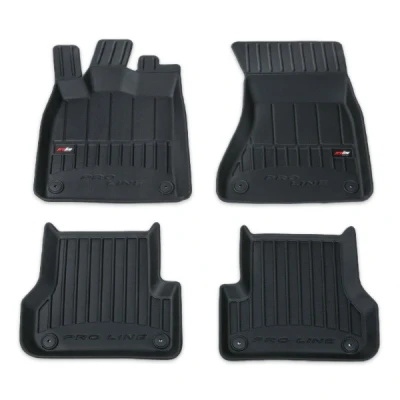 Image de FROGUM 3D407459 Ensemble de tapis sol Caoutchouc Avant et arrière 4 noir Sur mesure AUDI: A6 C7