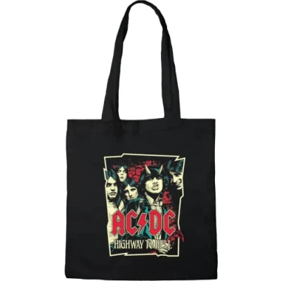 Image de TOTE BAG ACDC «ACDC GROUP», REFERENCE : BWACDCRBB003, NOIR, 38 X 40 CM