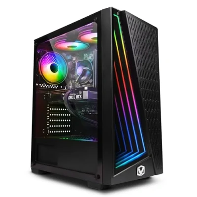 Image de Vibox II 119 PC Gamer Six Core Intel i5 11400F Processeur 4.4GHz Nvidia RTX 4060 8Go 16Go RAM 1To NVMe M.2 SSD Windows 11 WiFi