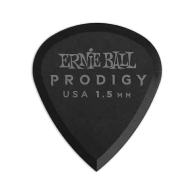 Image de Ernie Ball Lot de 6 médiators Prodigy,mini, 1,5 mm, noir