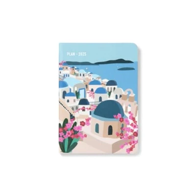 Image de Letts of London Wanderlust Agenda semainier 2025 Format A6 Santorin