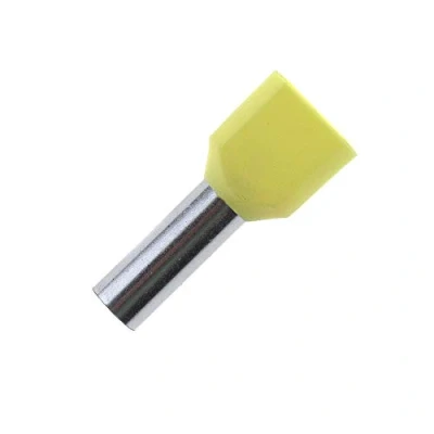 Image de SeKi 14224 Lot de 100 embouts câble jumelés Jaune 2 x 6 mm²