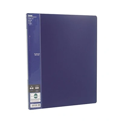 Image de PENTEL reliure portfolio Side, format A4/A3, PP,20 pochettesbleu, chemise de présentation adéquate