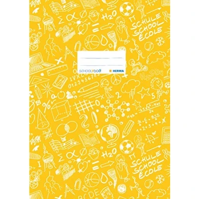 Image de Protège cahier « Schoolydoo » de Herma En plastique Format A4 À motifs 1 pièce 4, gemustert, Stück jaune