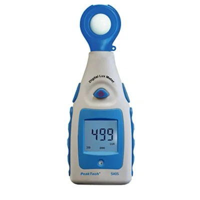 Image de PeakTech Digital Luxmètre de Luxe Lumière, Compteur Luminosité, mesure la Luminosité avec Plage 0 à 200000 Lux, 1 pièce, P 5165