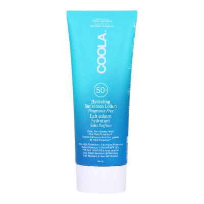 Image de COOLA Lotion Solaire Corps SPF50 sans parfum 148 ml, Protection haute performance + éco responsable, Testée sous contrôle dermatologique, Adaptée aux peaux sensibles résistante à l&#039;eau
