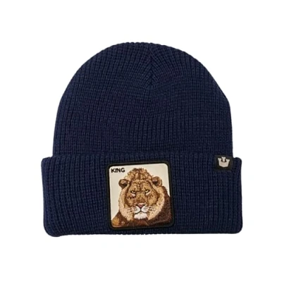 Image de Goorin Bros CON Patch Animale THE FARM Bonnet, Taille: One Size, Dark blue