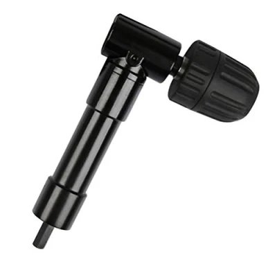 Image de TIMESETL Mandrin à Angle Droit 90 Auto Serrant, Coude de Perceuse Dégagement Rapide Embout Visseuse Renvoi d&#039;angle Adaptateur Foret pour