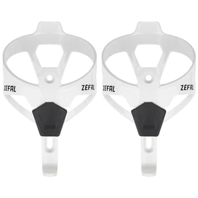 Image de ZEFAL Pack Pulse A2 de Deux Porte Bidons Vélo Légers Gourde Vélo/VTT/Vélo Route Résistant et Durable 26g Chaque Bidon Blanc