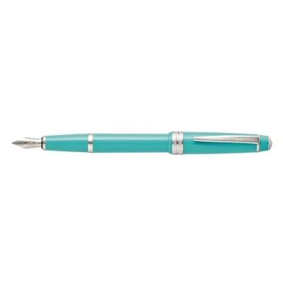 Image de Cross Bailey Light Stylo à bille Plume moyenne Medium Nib Bleu sarcelle brillant.