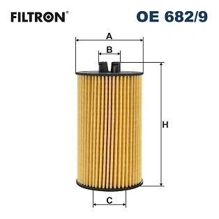 Image de FILTRON OE 682/9 Filtre à huile Cartouche filtrante OPEL: Astra J 5 portes, Insignia A 3/5 Zafira C Tourer, VAUXHALL: Mk1