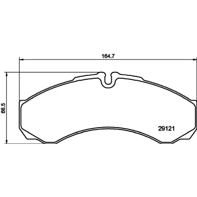 Image de HELLA 8DB 355 005 411 Jeu de plaquettes frein préparé pour indicateur d&#039;usure IVECO: DAILY 3 Kasten/Kombi, 3, Bus