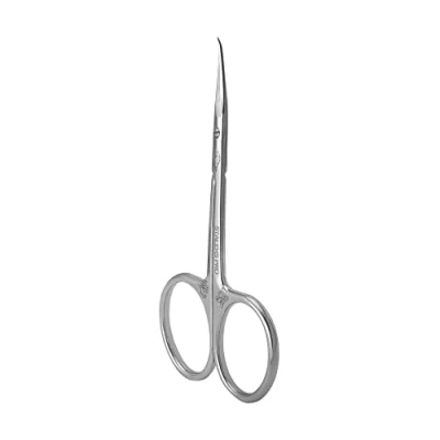 Image de STALEKS PRO Ciseaux professionnels pour cuticules avec pointe courbée, Exclusive 21 type 2 (Design : Fior de Magnolia) SX 21/2m