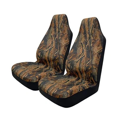Image de TOYOUN Lot de 2 Housses siège Avant universelles imperméables à imprimé Camouflage Compatibles avec la Plupart des Voitures, camions, SUV, camionnettes Tissu