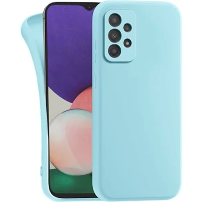 Image de MyGadget Coque pour Samsung Galaxy A52 4G 5G A52s Case TPU Souple &amp; Soft Cover Protection Extra Fine Légère Étui Coloré Anti Choc et Rayures Bleu Clair