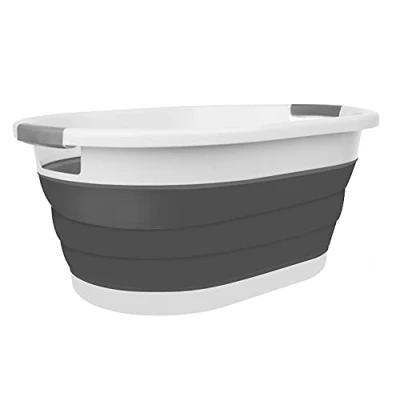 Image de ISO TRADE Panier à linge pliable en silicone 25 l 15371