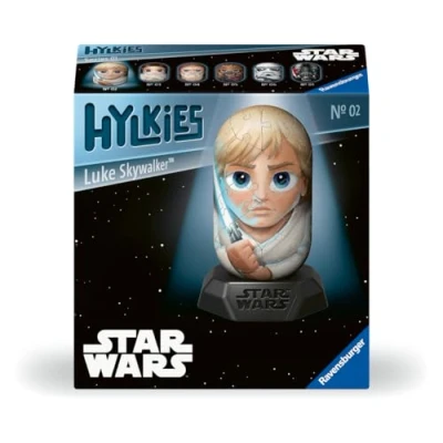 Image de Ravensburger Hylkies : la Nouvelle Gamme Monter soi même. Figurine #02 Luke Skywalker pour Tous Les Fans de Star Wars Construire, Tomber Amoureux, Collectionner, 12001013, Blanc