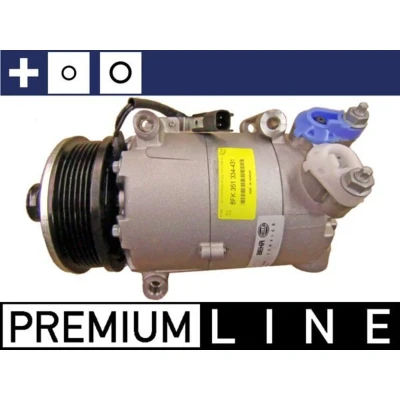 Image de MAHLE ORIGINAL ACP 1364 000P Compresseur de Climatisation 7VS16ic 12 PAG 46 YF 1234yf, R 134a avec bague d&#039;étanchéité sans vis vidange d&#039;huile