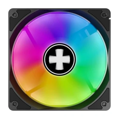 Image de Xilence XPF120X.ARGB Ventilateur de boîtier 120mm, contrôlé par PWM, éclairage ARGB, Silencieux &amp; Efficace, Anti Vibrations, Hydro roulement, PC pour Gaming, Transparent/Noir