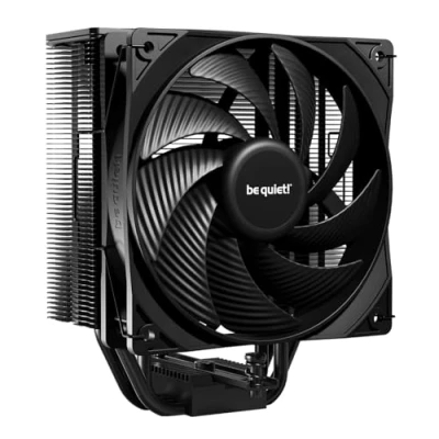 Image de be quiet! Pure Rock 3 Black ventirad radiateur, très haute performance de refroidissement, 4 caloducs noirs avec technologie HDT, ventilateur Wings 120 mm PWM, un look élégant