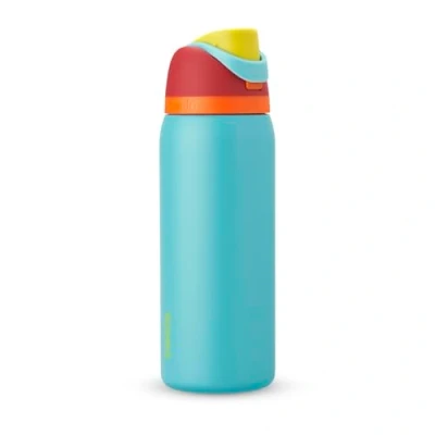 Image de Owala FreeSip Bouteille d&#039;eau isotherme en acier inoxydable avec paille, sans BPA, idéale pour les voyages, 946 ml, douceur estivale
