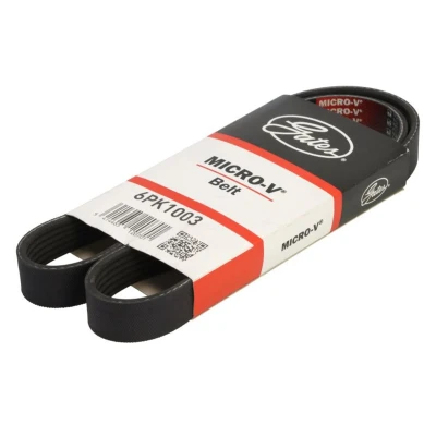 Image de GATES 6PK1003 Courroie Poly V 1003 6 Polyester, EPDM (éthylène propylène diène caoutchouc) RoadMax Value Line VOLKSWAGEN: Polo 3/5 portes, VI