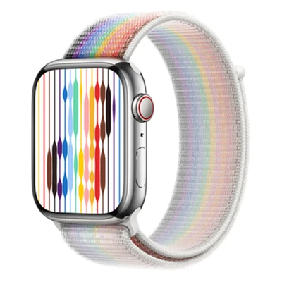 Image de Bracelet Apple Watch Original Textile Multicolore Convient aux Series 1 9 / SE Ultra (2)