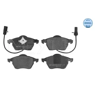Image de MEYLE 025 230 1820/W Jeu de plaquettes frein ORIGINAL Quality Essieu Avant contact signal d&#039;usure inclus avec tôle anti bruit AUDI: A4 B7